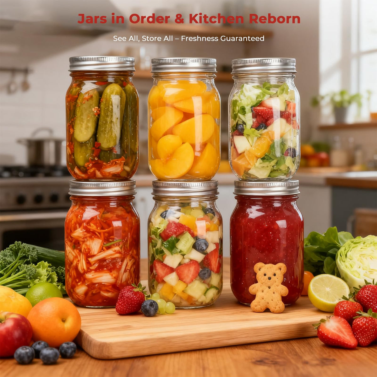 16 oz Glass Mason Jars 15 Pack E74089