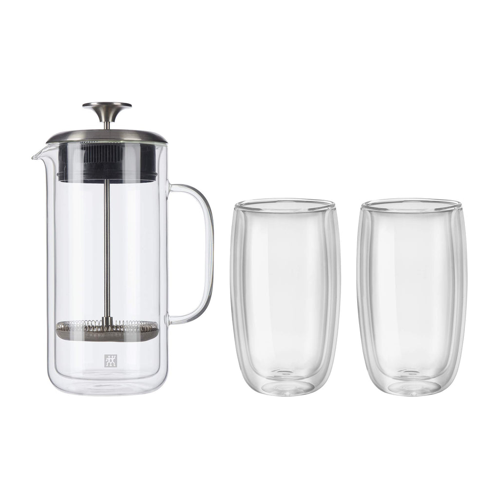 Double Wall French Press and Latte Glass P73918