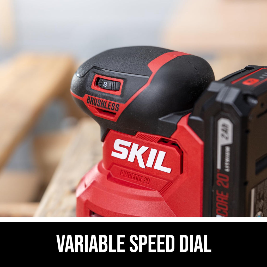 20V Brushless Random Orbital Sander Kit with 2.0Ah Battery and Charger D672