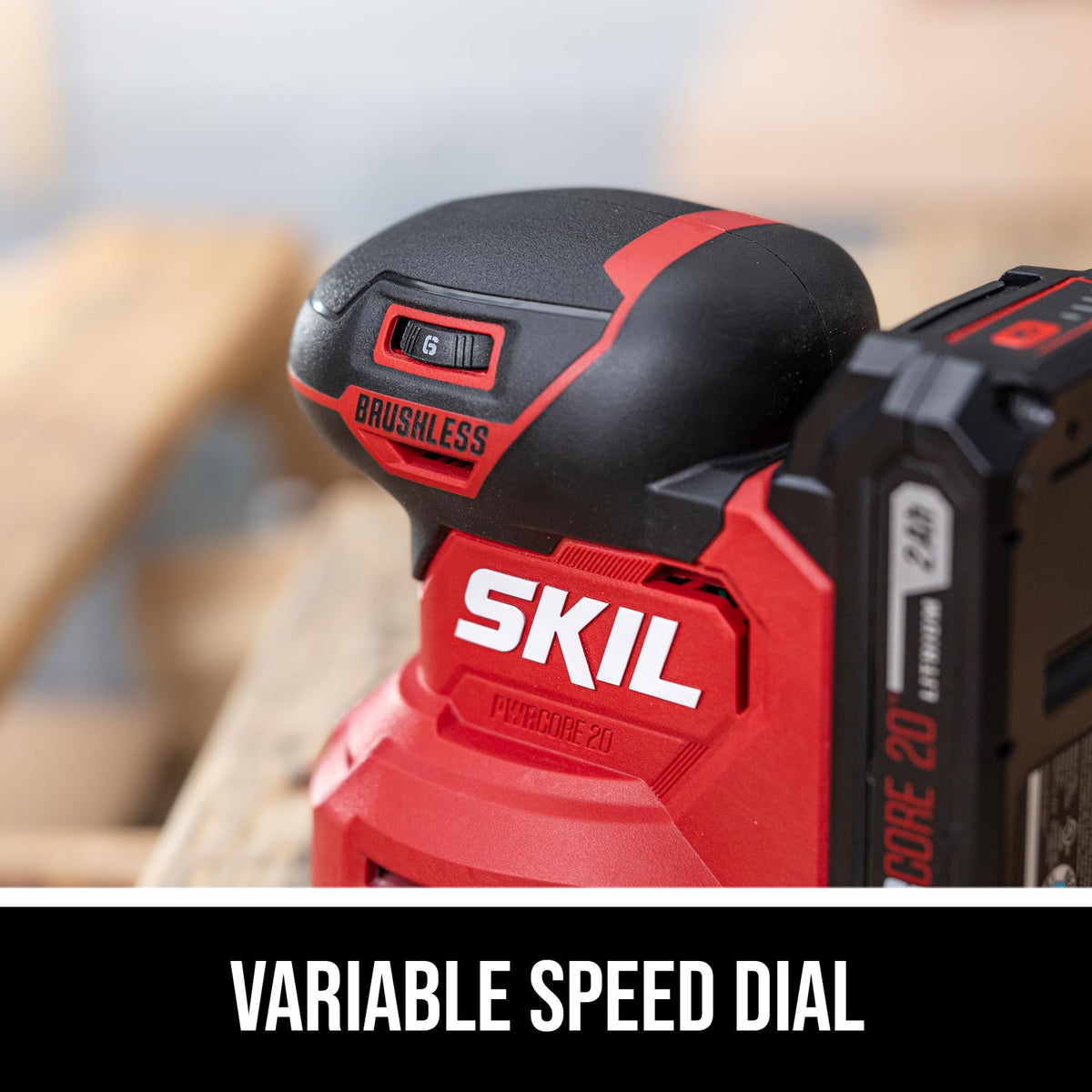 20V Brushless Random Orbital Sander Kit with 2.0Ah Battery and Charger D672