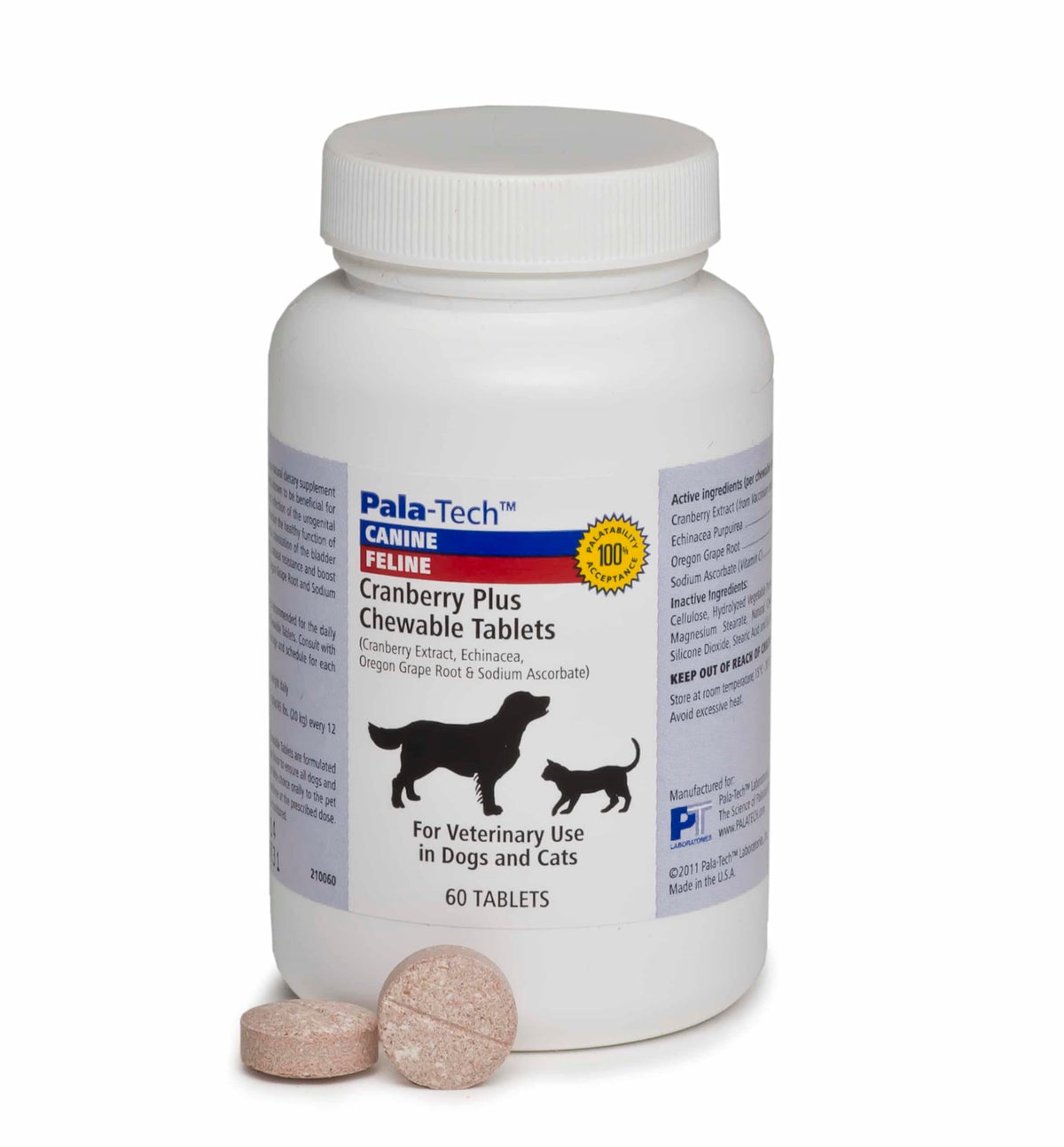 Cranberry Supplement for Dogs & Cats 60 Chewable Tablets F9288