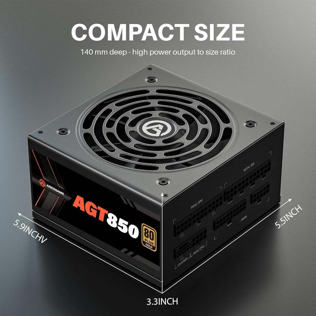 850W 80+ Gold Fully Modular ATX Power Supply N465