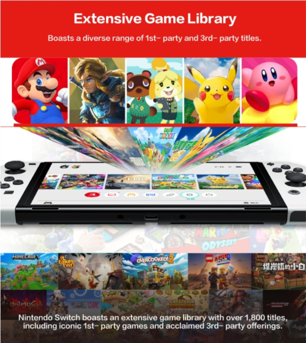 Nintendo Switch OLED Model with White Joy-Con J424