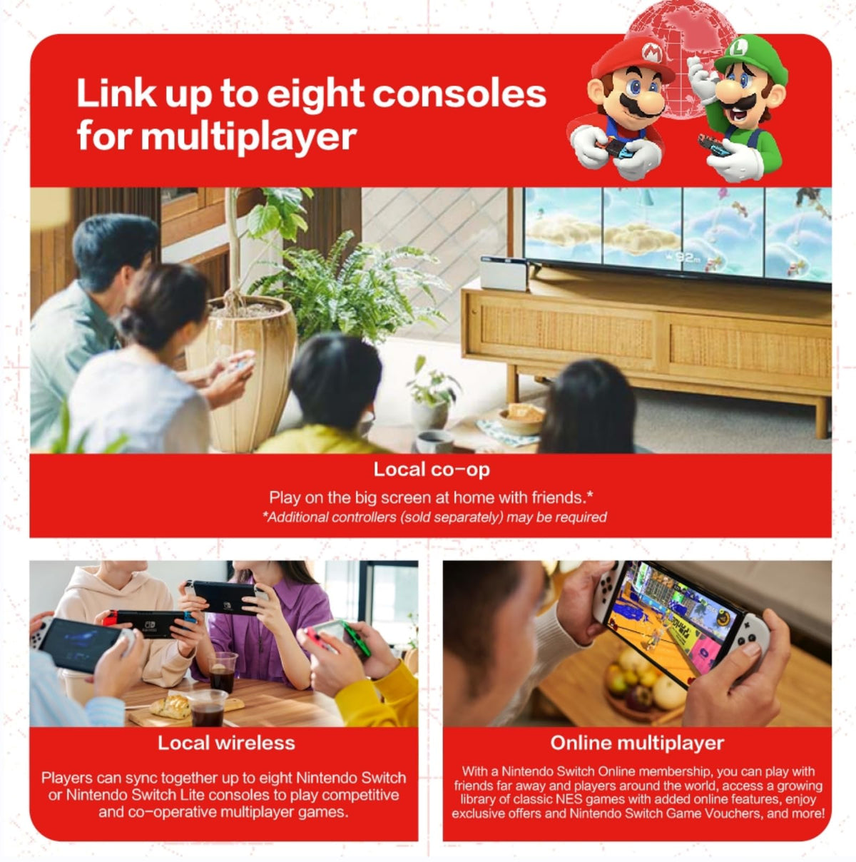 Nintendo Switch OLED Model with White Joy-Con J424