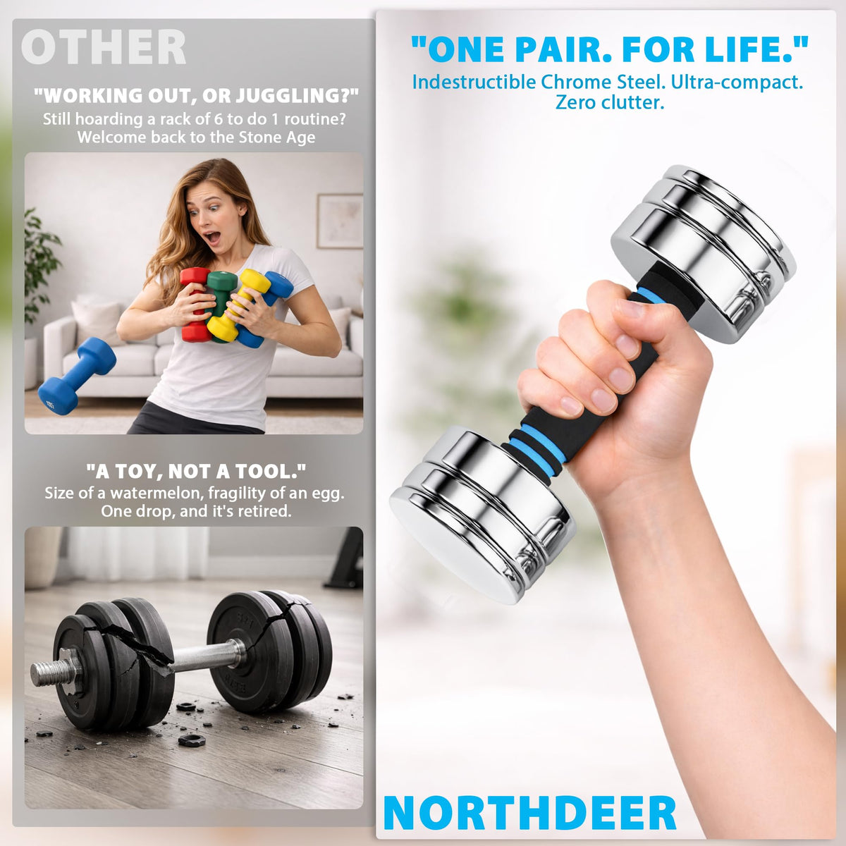 Adjustable Steel Dumbbells I456928