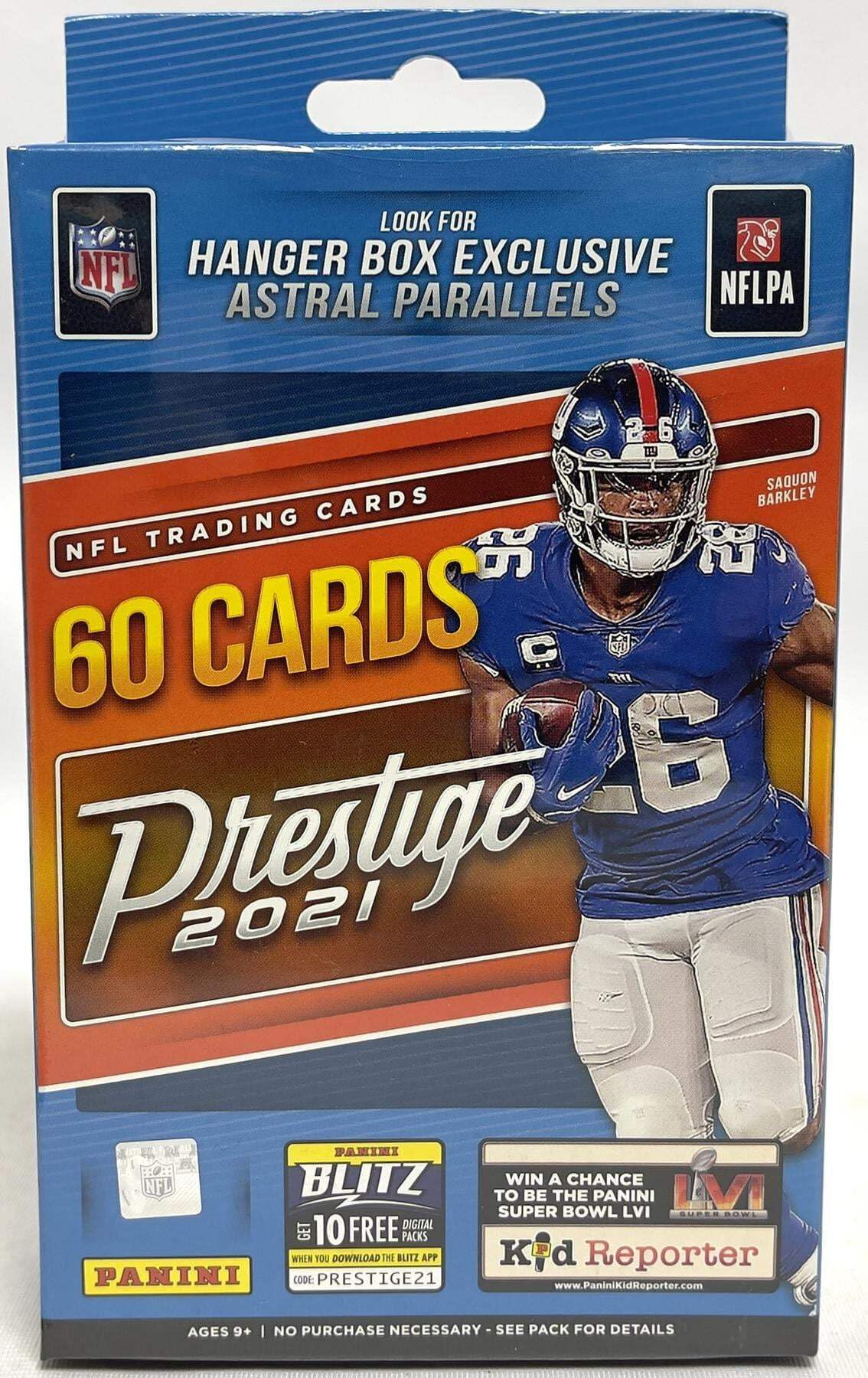 NFL Football Hanger Box 60 Cards Y2555