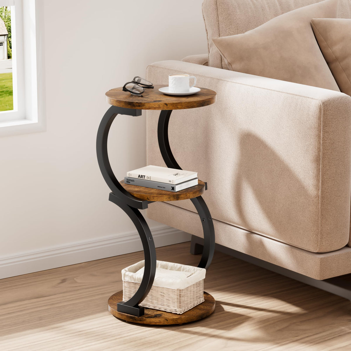 3-Tier Round Side Table X550