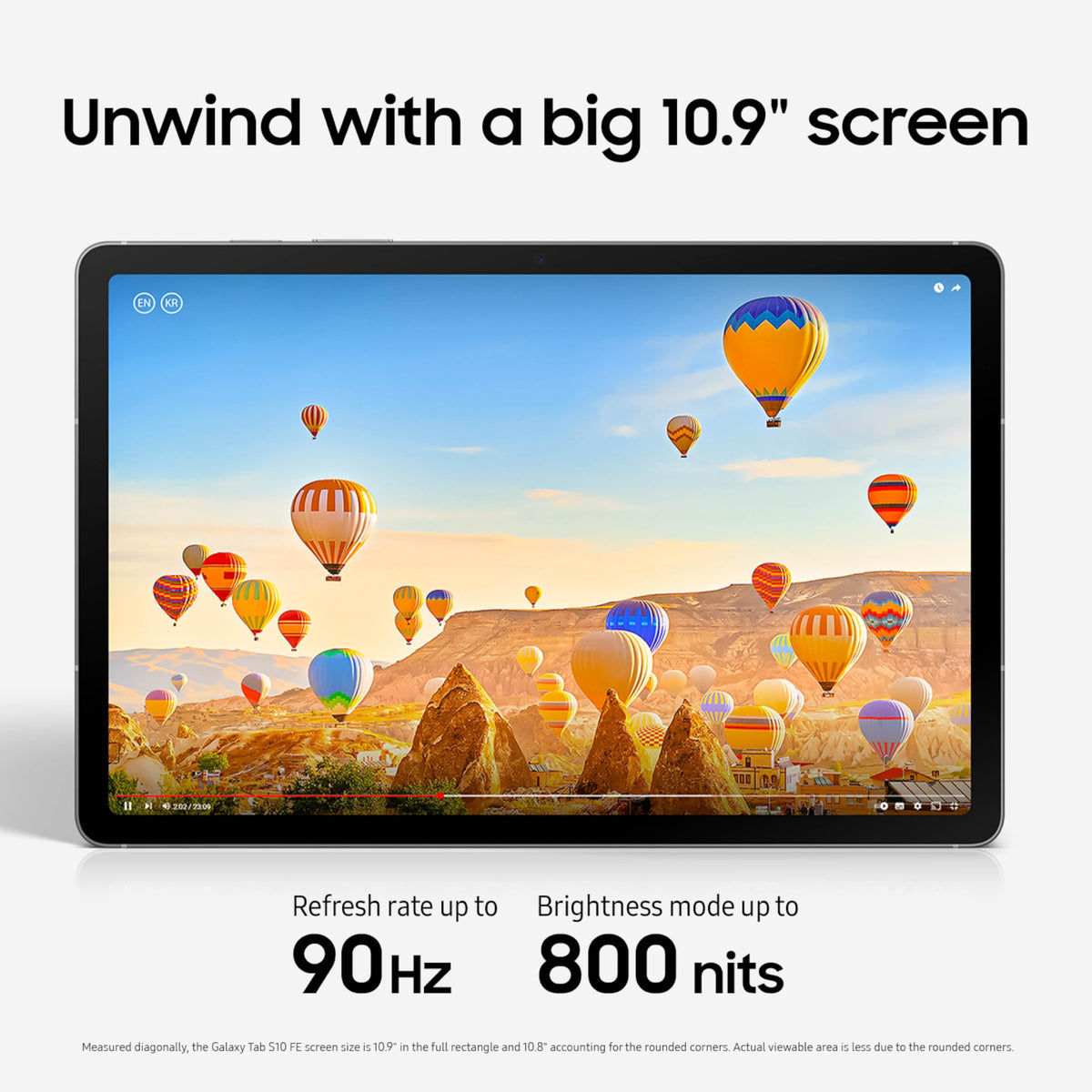 128GB 8GB RAM 5G WiFi 6E 10.9” LCD Android 15 Tablet Gray N7577