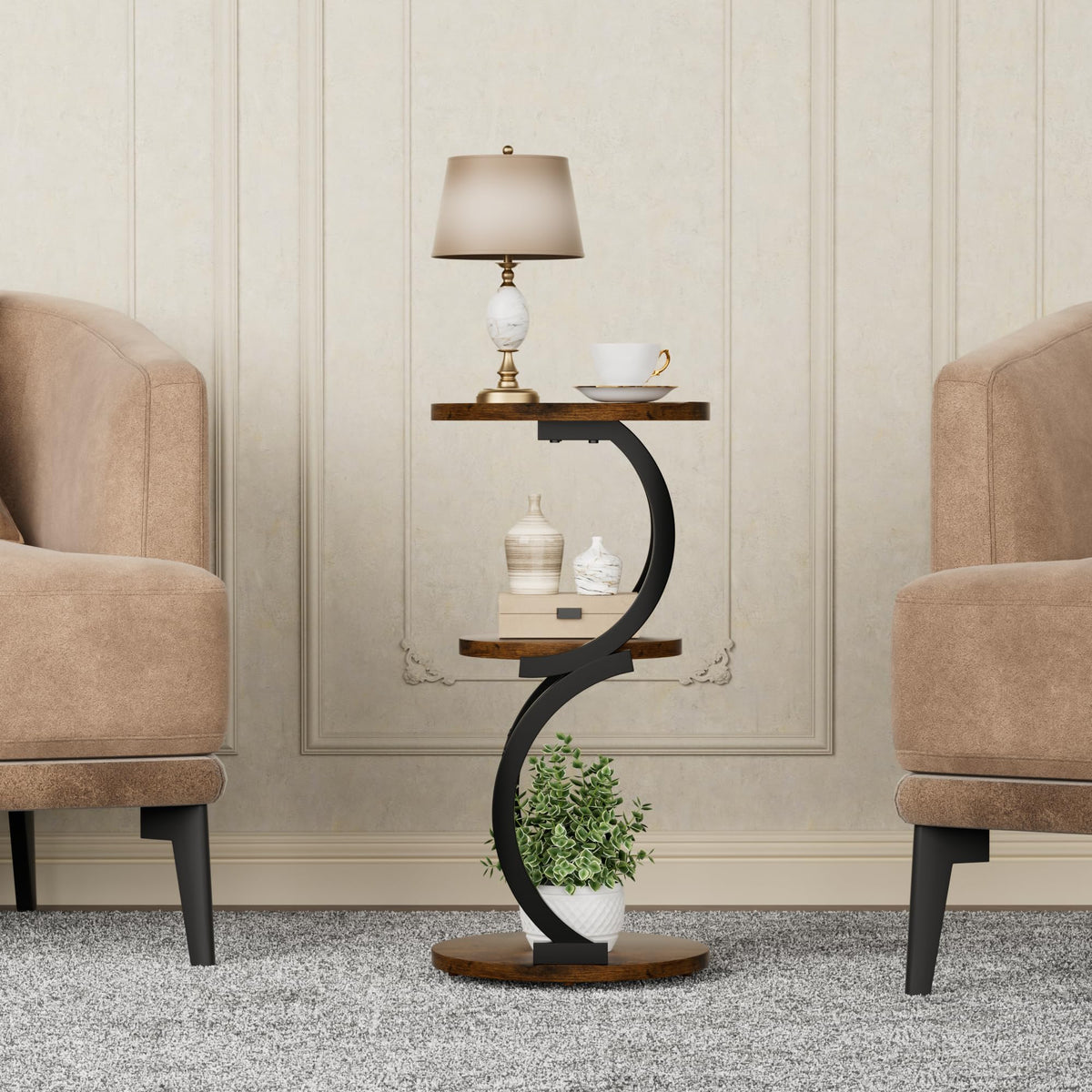 3-Tier Round Side Table X550