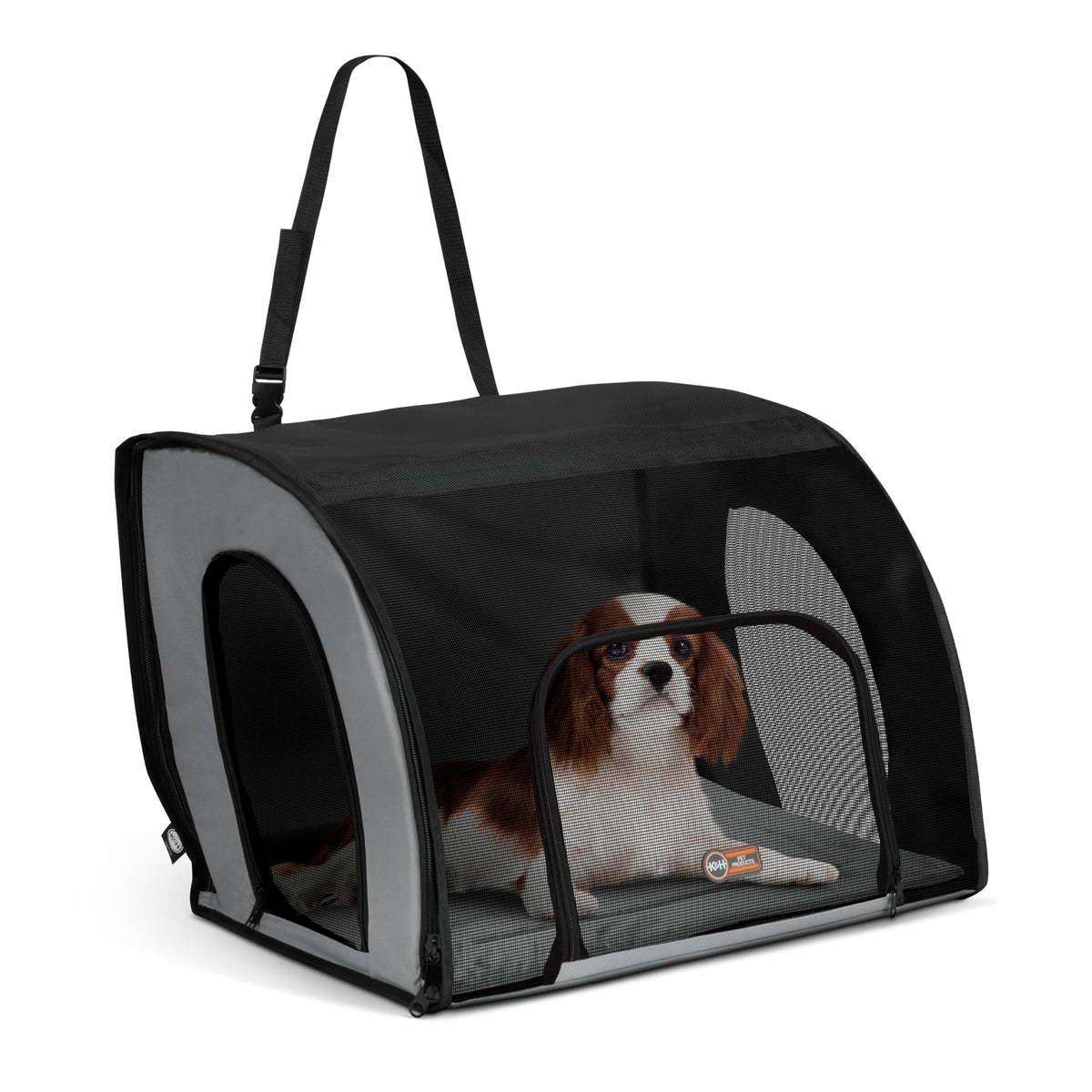 Dog Car Seat, Medium, Gray/Black M544278