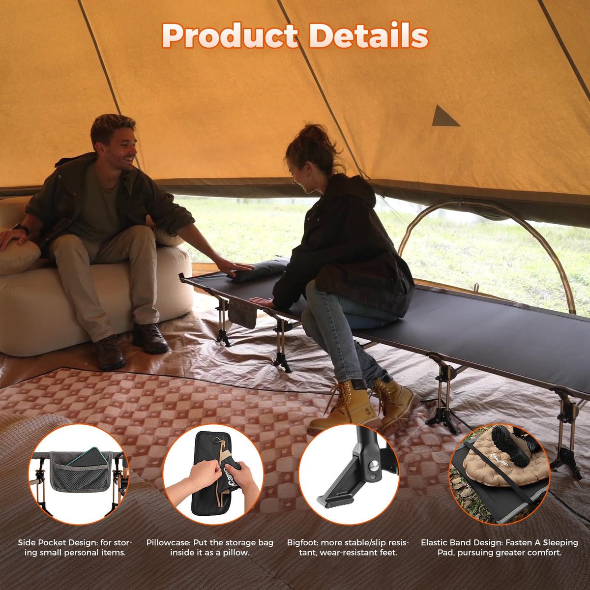 Lightweight Camping Cot U59328