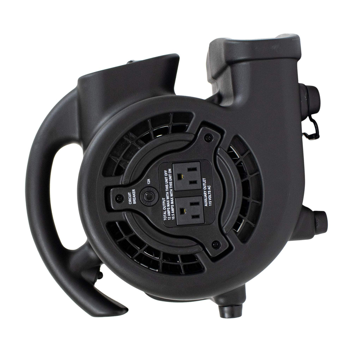 138 W 600 CFM Centrifugal Air Mover, Carpet Dryer, Floor Fan, Blower, Black Y39631