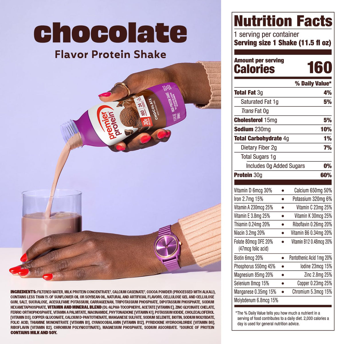 Chocolate 30g High Protein Shake 12 Pack A4612