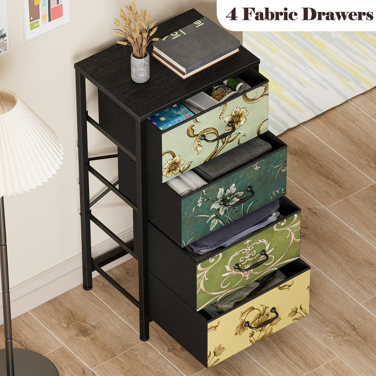 4 Drawer Fabric Dresser C174736