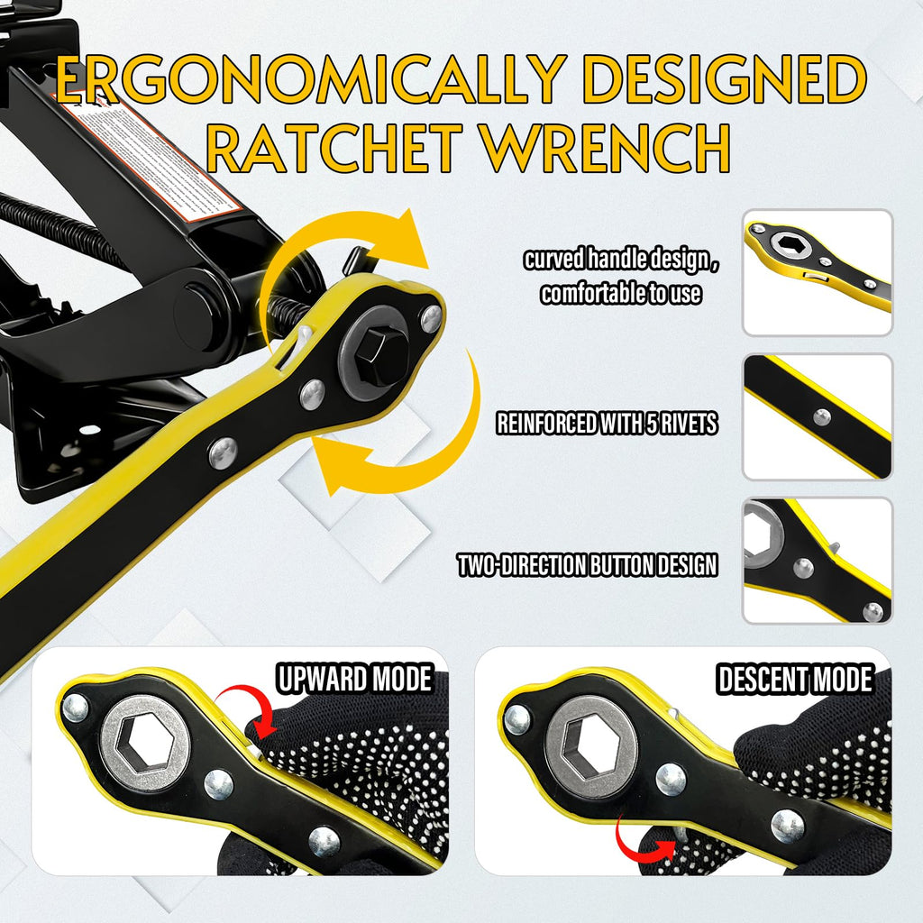 3 Ton Scissor Jack Kit with Lug Wrench R425