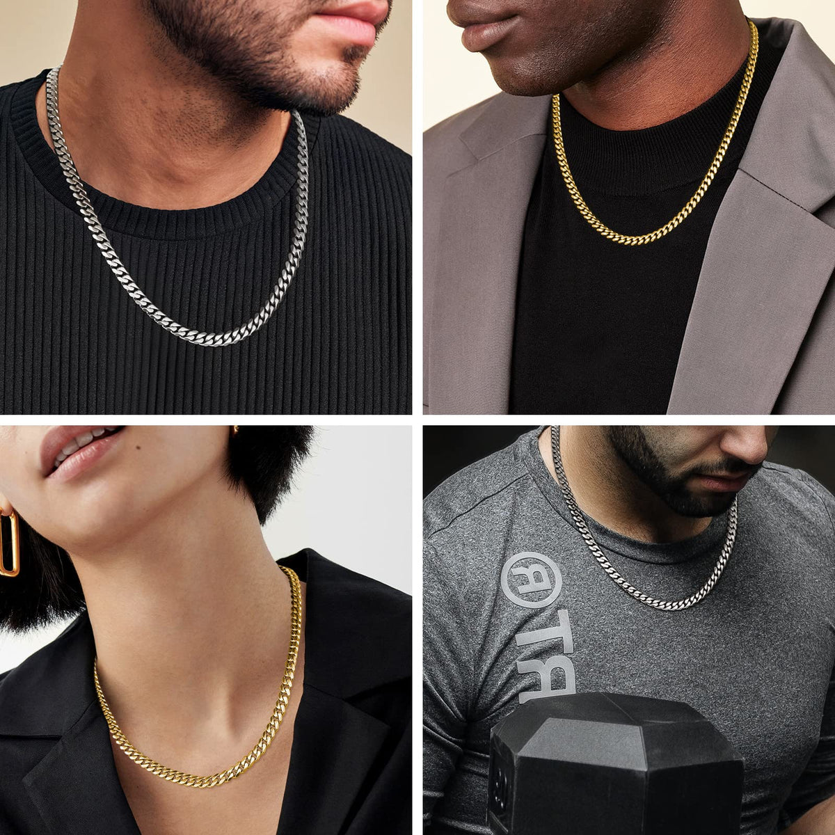 6mm Diamond-Cut Cuban Link Chain C320316