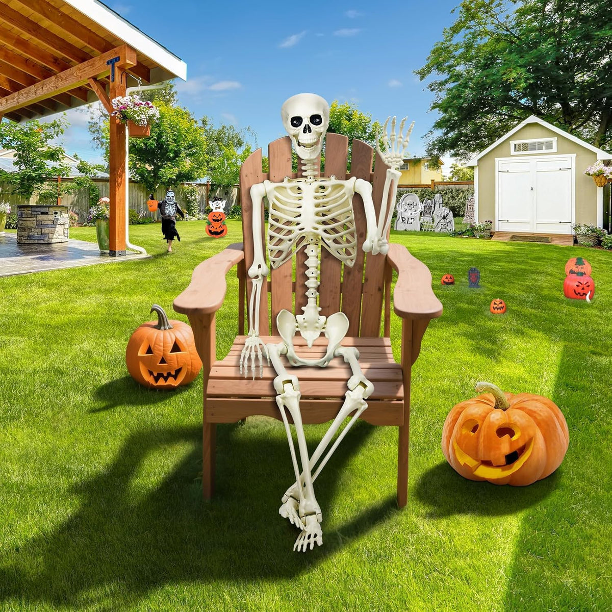 5.4Ft Posable Skeleton J5895