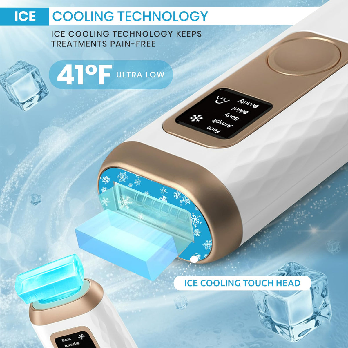 IPL Laser Hair Removal Device for Women & Men (White) R70991