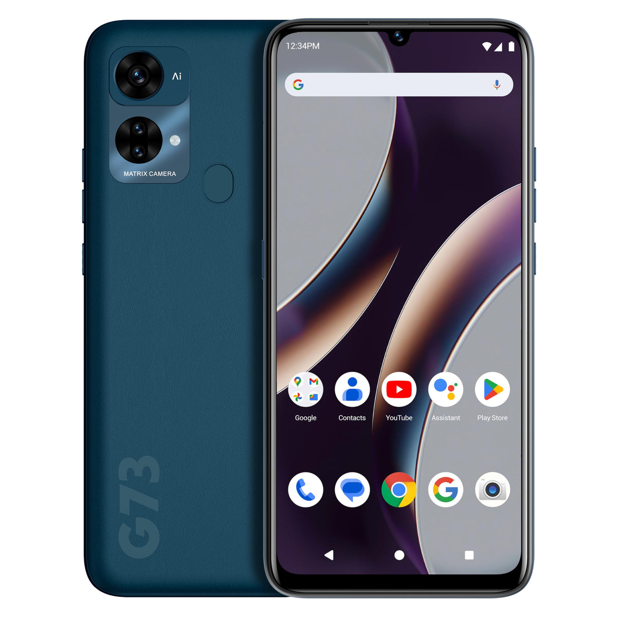 Unlocked 6.8” HD+ Infinity Display 128/6GB Triple 50MP Camera Blue P6172