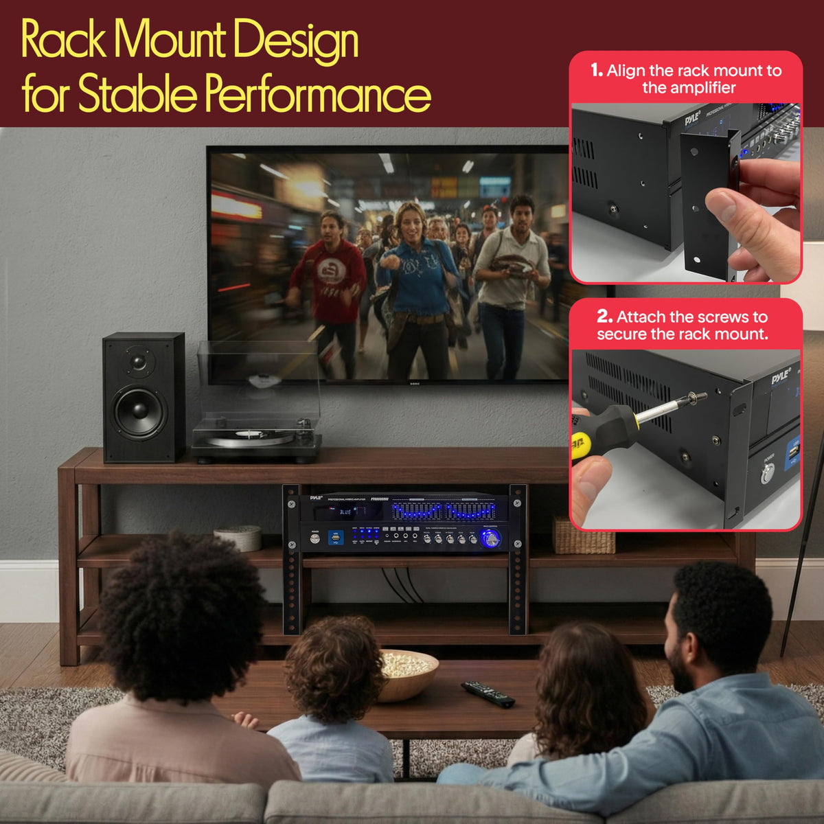 2000W 6-Channel Bluetooth Hybrid Home Amplifier P282204