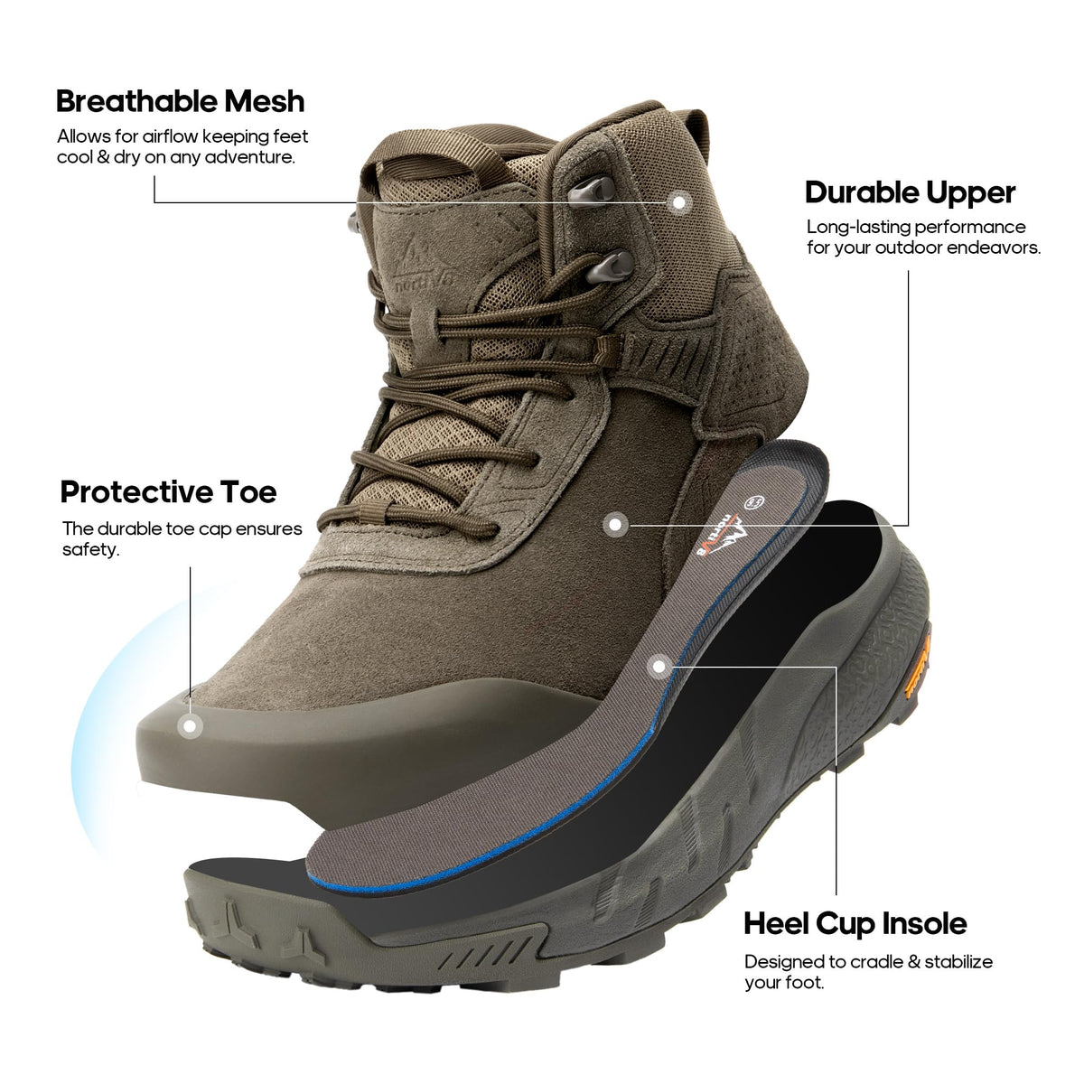 Waterproof Military Tactical Work Boots I75838