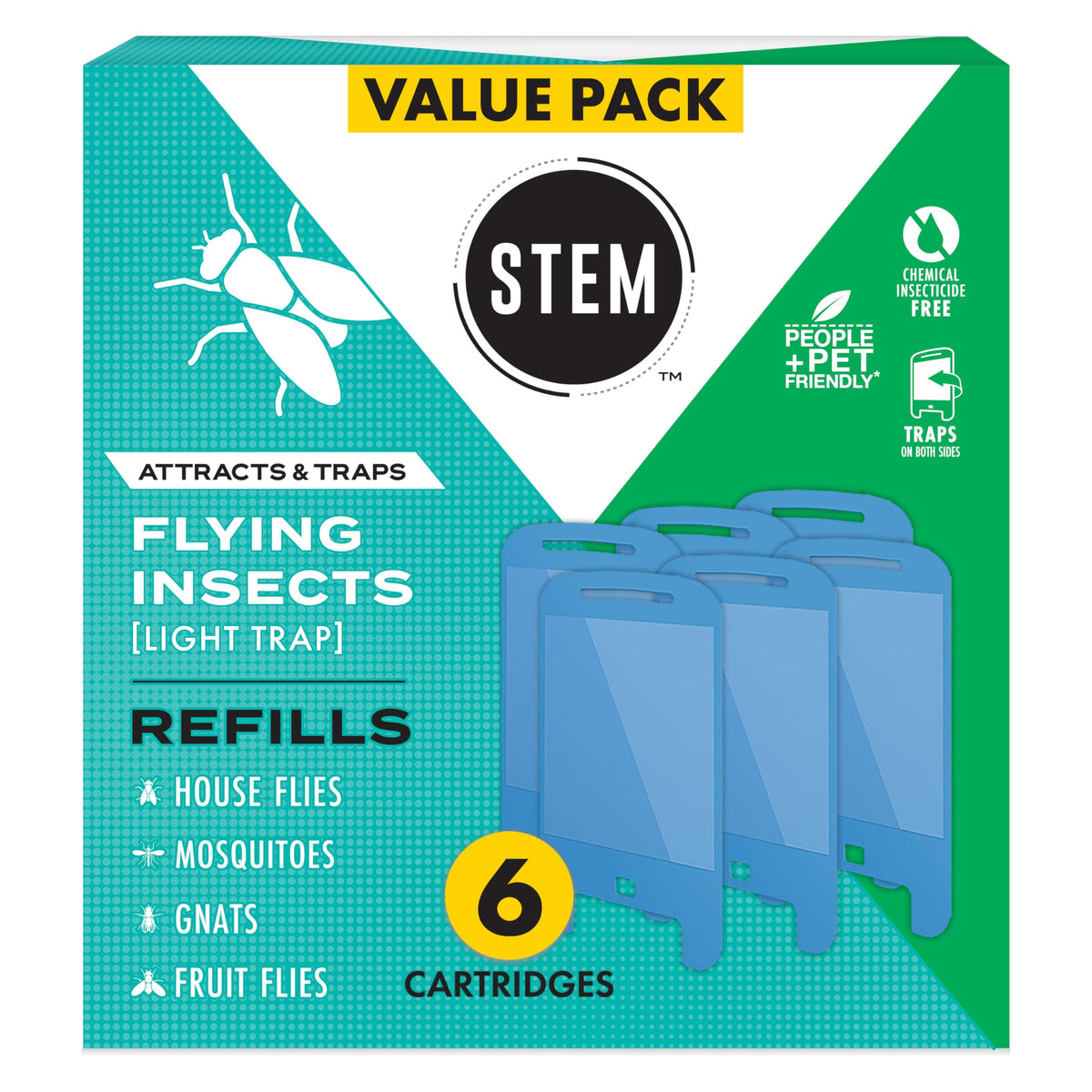 Insect Light Trap Refill Cartridges, 6 Count U206624
