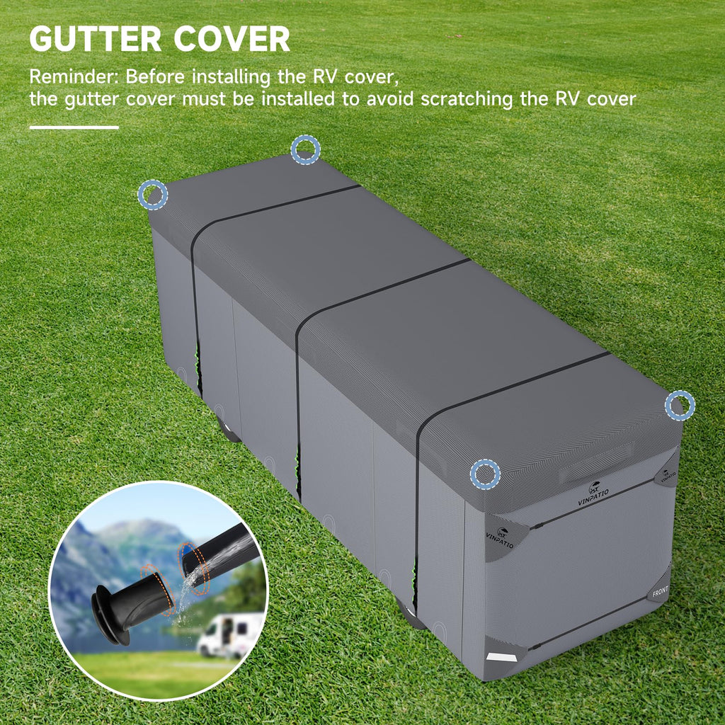 Class A RV Cover 7 Layers 34'-37' Windproof Waterproof A6382