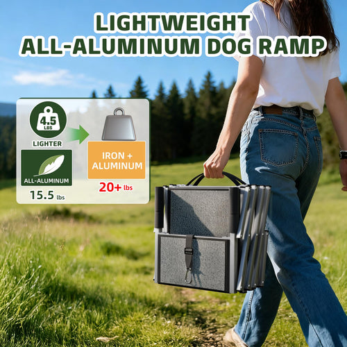 20'' Extra Wide 4-Step Aluminum Dog Stairs N424216