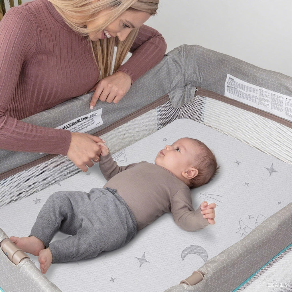 Pack and Play Mattress Pad 38"x26"x3" Dual-Sided U6188