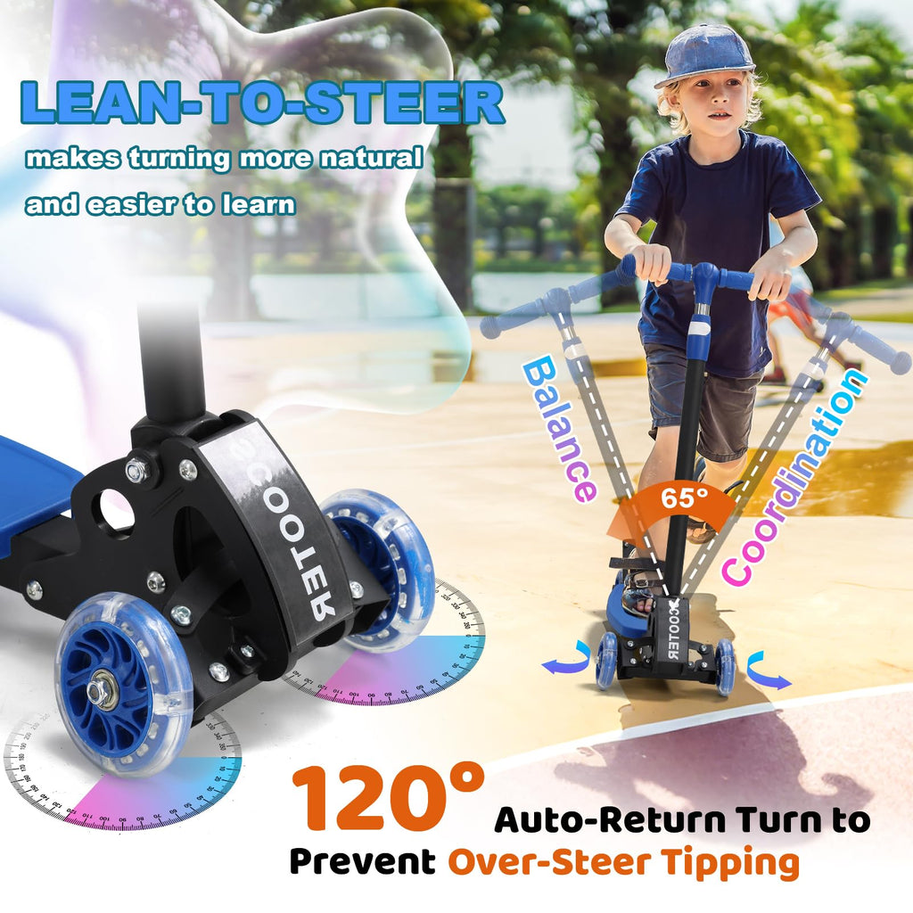 3 Wheel Kids Scooter with LED Light-Up Wheels K792409