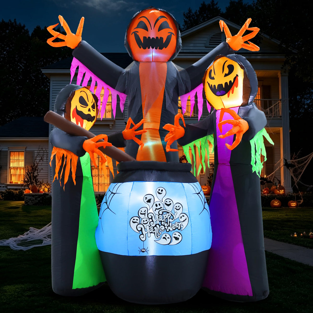 8FT Halloween Inflatable with Light Yard Decor Z9795
