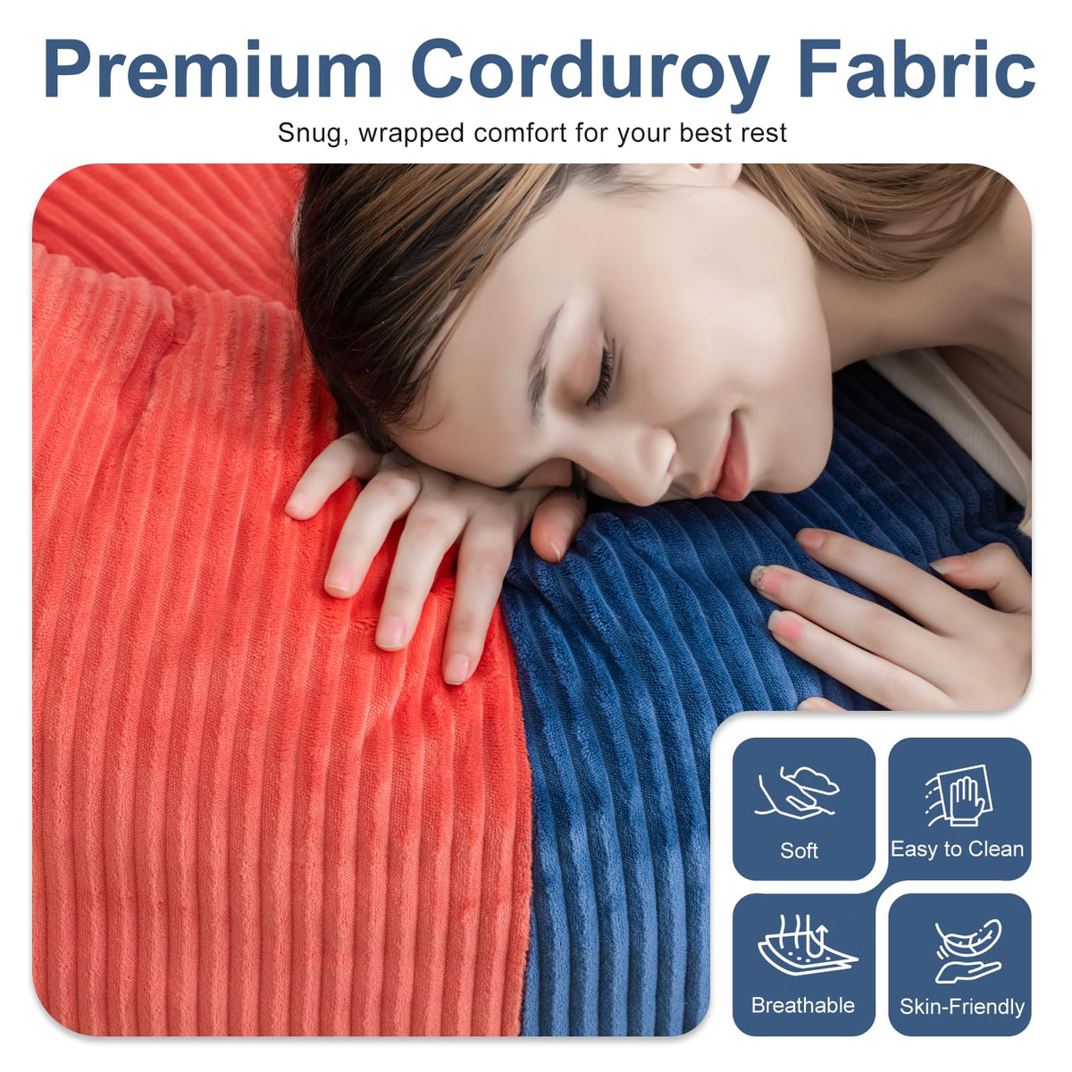 Shredded Foam Bean Bag Chair with Arms L867
