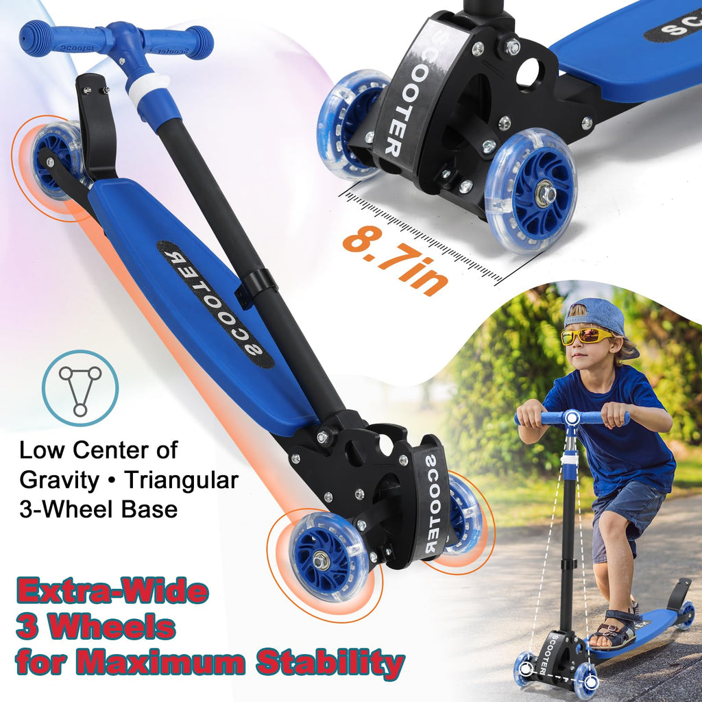3 Wheel Kids Scooter with LED Light-Up Wheels K792409