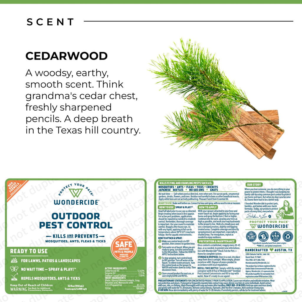 Outdoor Pest Control Spray with Essential Oils 32 oz M223640