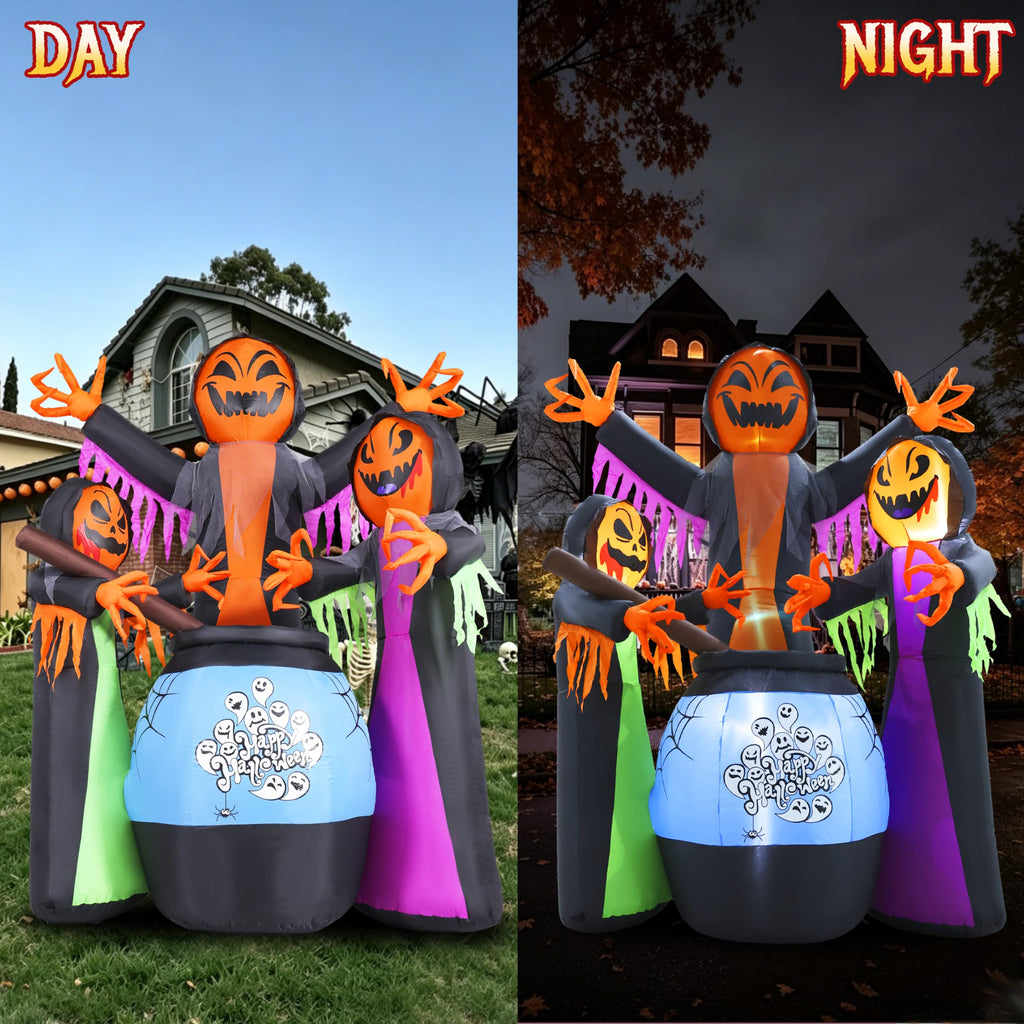 8FT Halloween Inflatable with Light Yard Decor Z9795