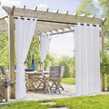 Waterproof Semi-Sheer Outdoor Curtains B737013