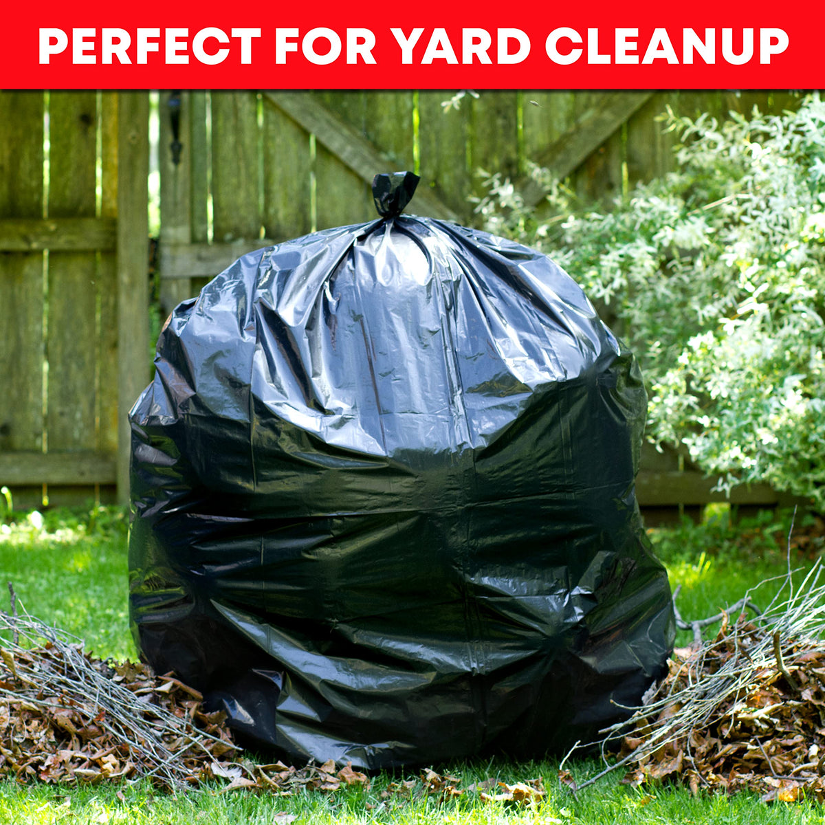 55 Gallon 3 Mil Heavy Duty Contractor Trash Bags F6764