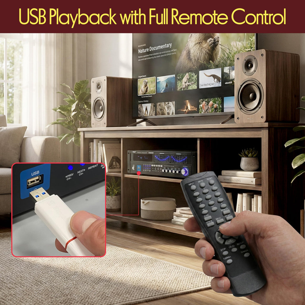 2000W 6-Channel Bluetooth Hybrid Home Amplifier P282204