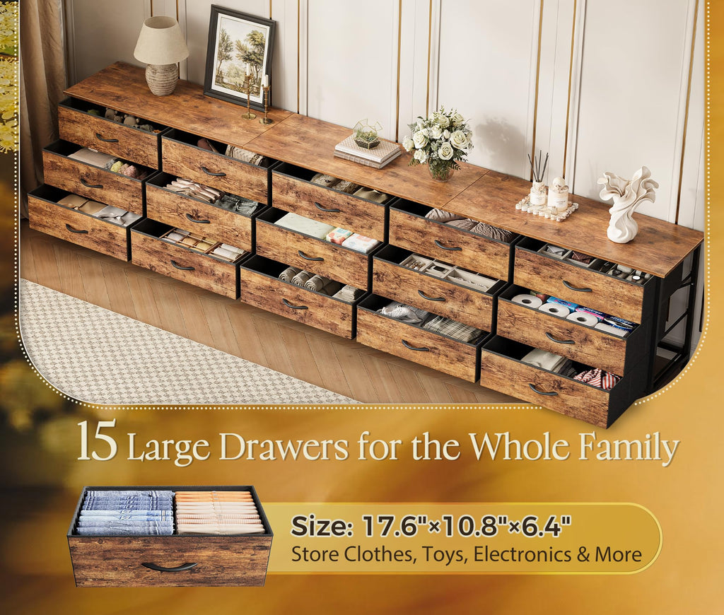 94.5 Inch Extra Long Dresser E7649